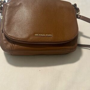 Michael Kors Brown Leather Large Crossbody Bag
